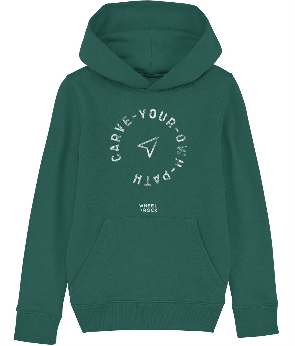 Carve Your Own Path - Kids Hoodie - GREENS