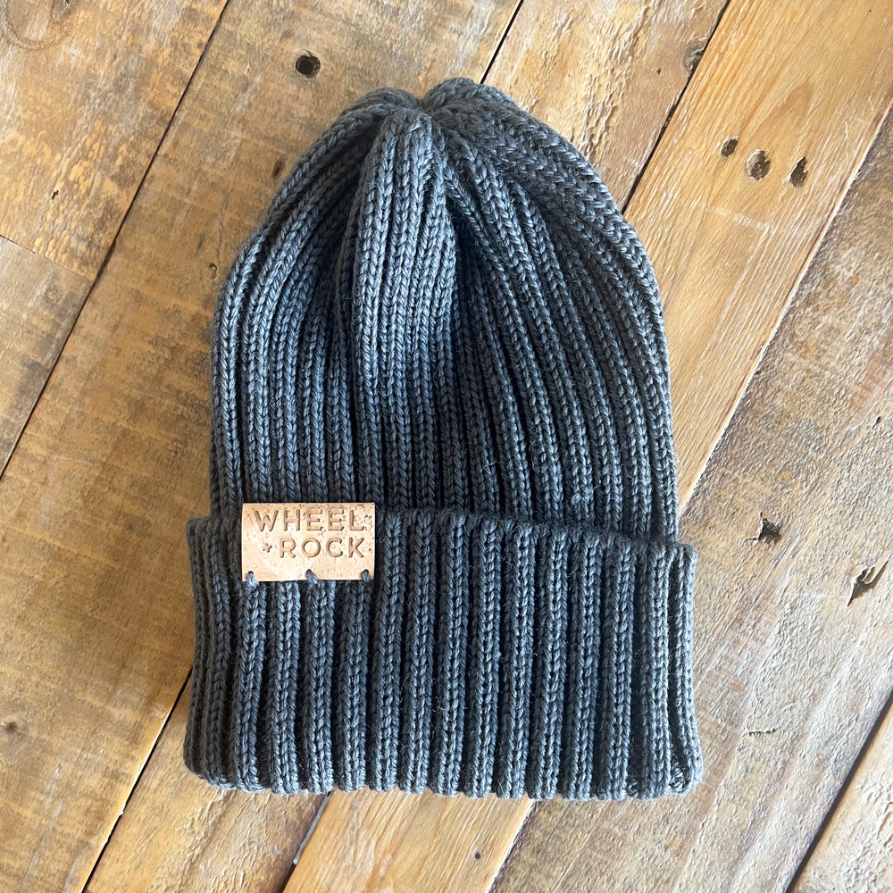 Merino Fisher Beanie - Charcoal