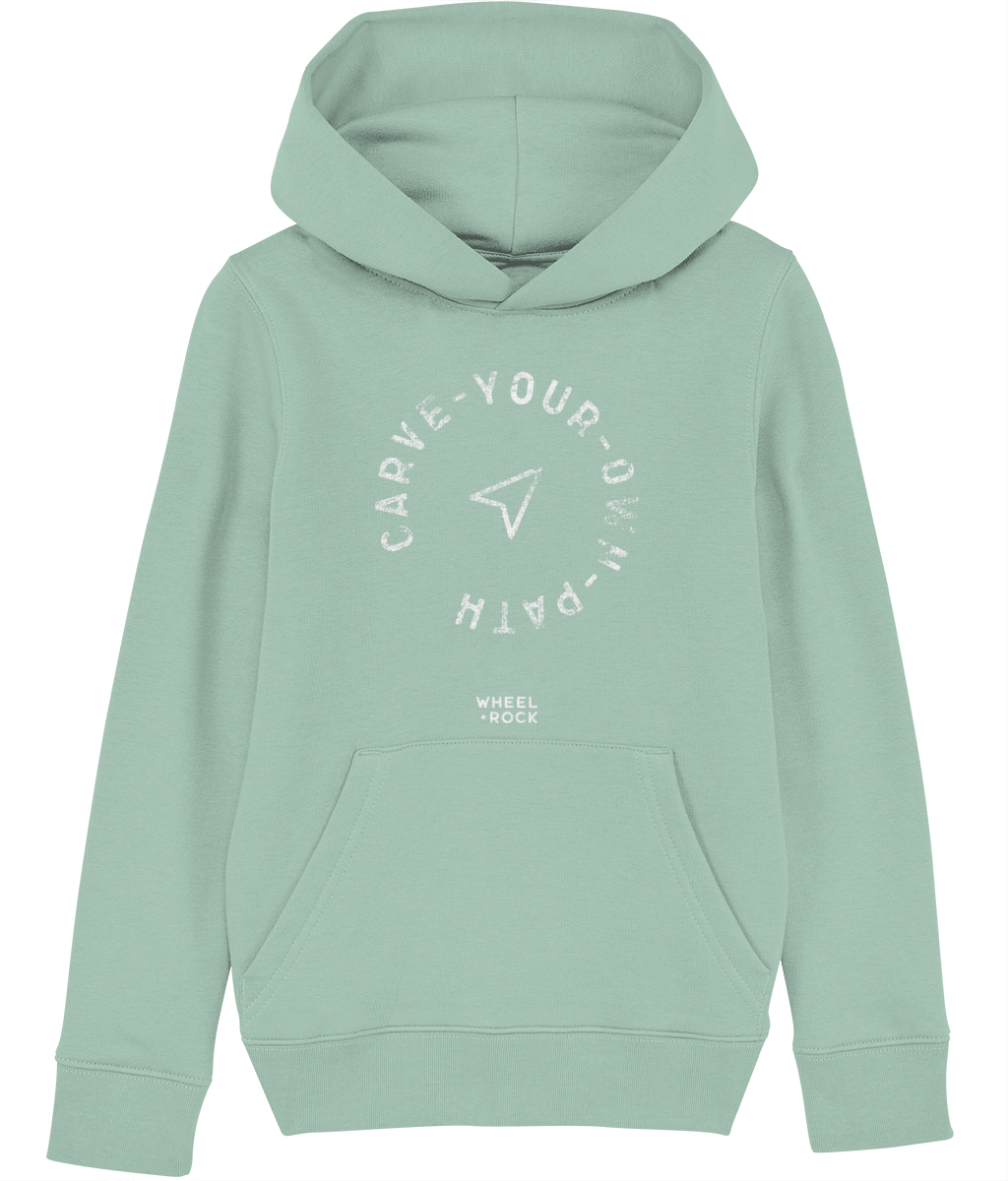 Carve Your Own Path - Kids Hoodie - GREENS