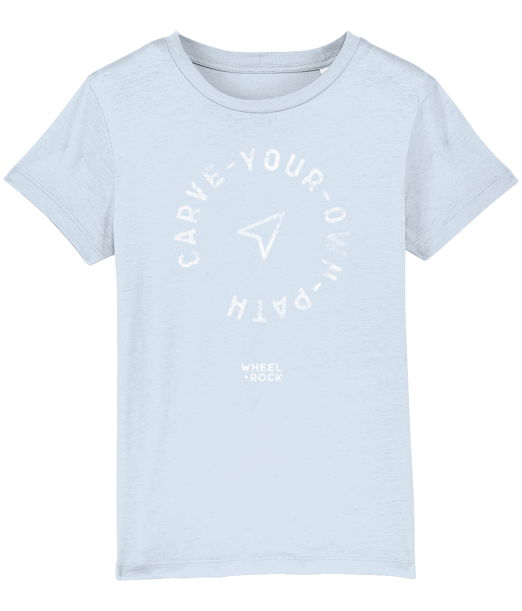 Carve Your Own Path - Kids Tee - BLUES