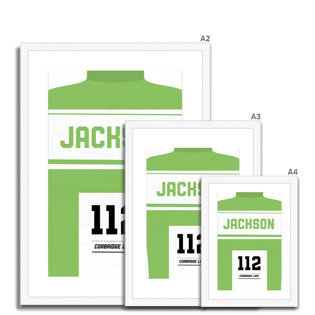 Tour de France - Green Jersey - Personalised Framed Print
