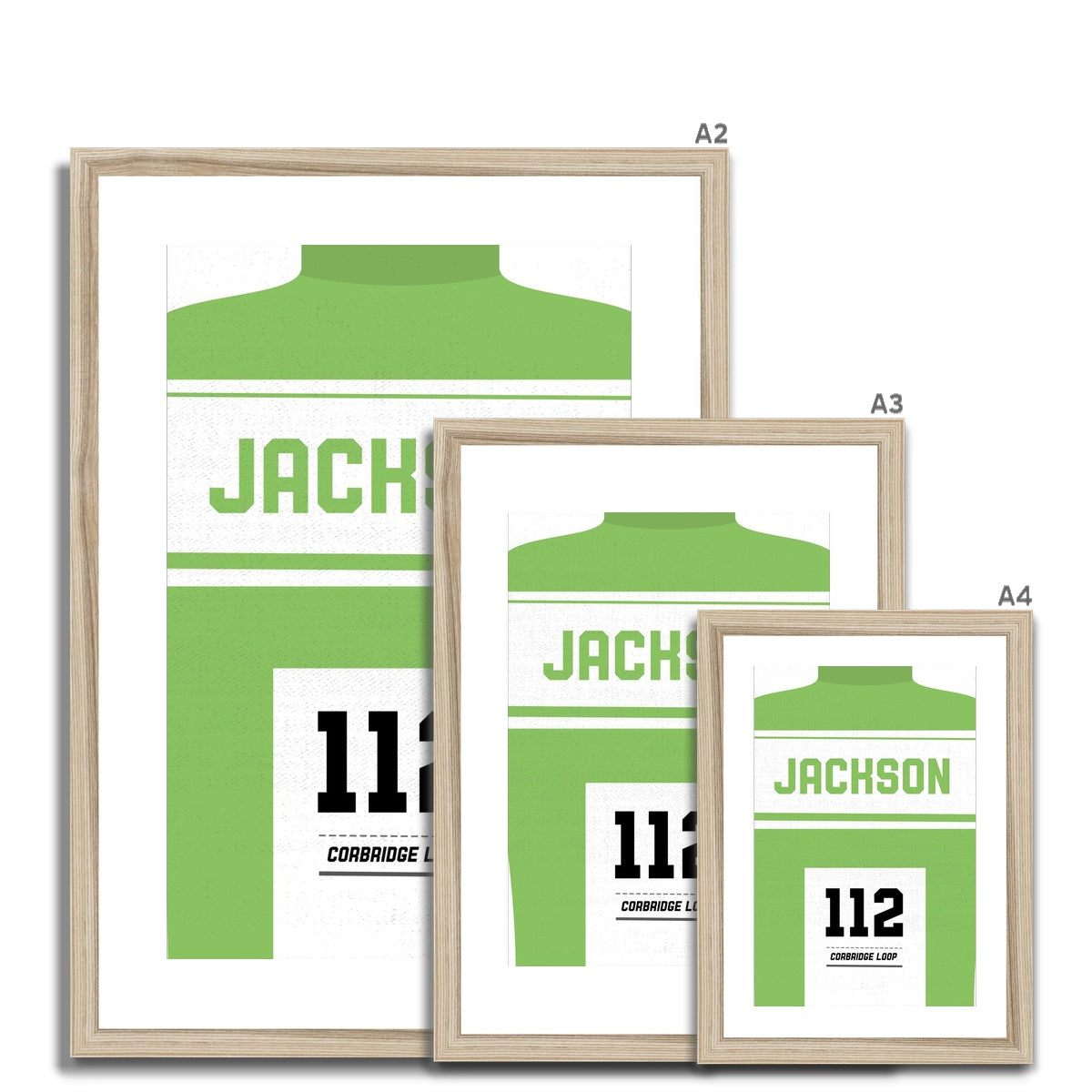 Tour de France - Green Jersey - Personalised Framed Print